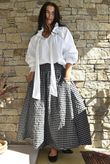 Nonni Gingham Ripley Skirt Black Grey